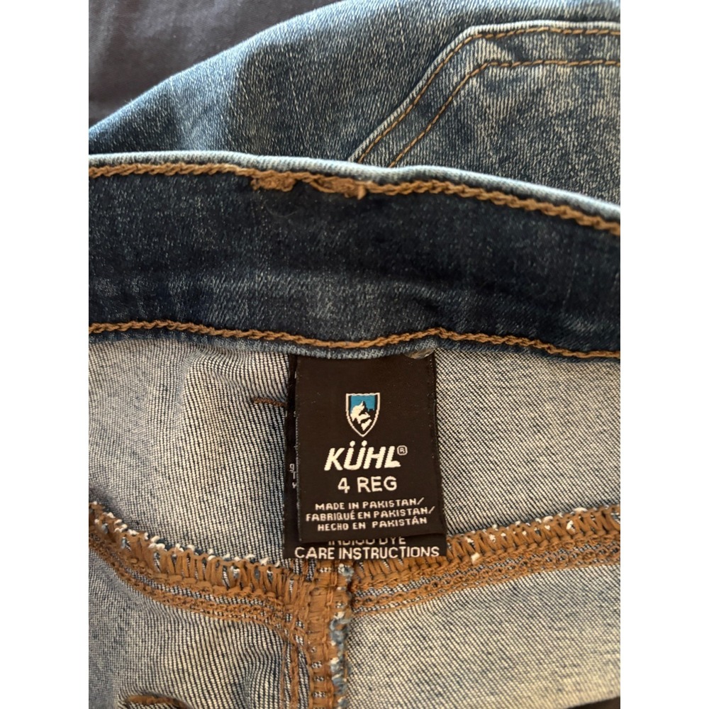 Kuhl Jeans Skinny Kurve Womens 4 Regular Blue Kontour Flex 9" Rise Boot friendly - Picture 14 of 16